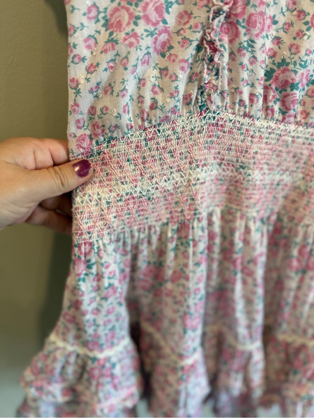 LoveShackFancy Pink Mini Dress Stanton | EUC | Size XS - Picture 10 of 13